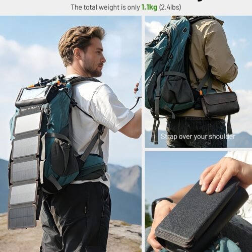 20,000mAh Solar Power Bank with 5 Foldable Panels - Solar Power Banks - GoSolPod | Solar Energy Storage Manufacturer