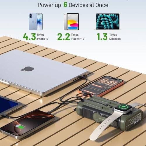 20,000mAh Solar Power Bank with 5 Foldable Panels - Solar Power Banks - GoSolPod | Solar Energy Storage Manufacturer