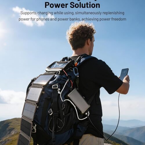 20,000mAh Solar Power Bank with 5 Foldable Panels - Solar Power Banks - GoSolPod | Solar Energy Storage Manufacturer